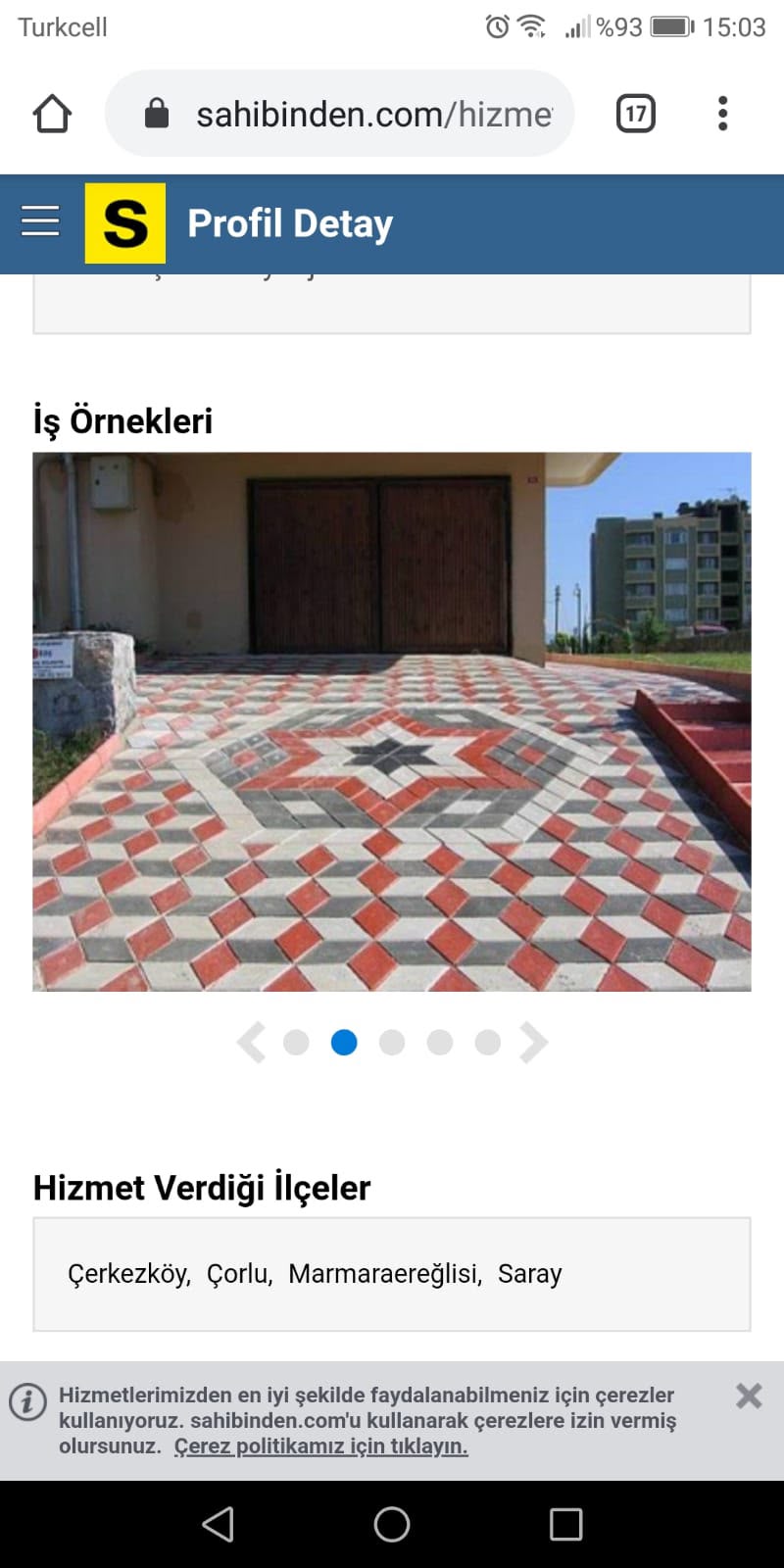 Villa garaj önünde üç boyutlu küp ve yıldız motifli renkli kilit parke taşı döşemesi