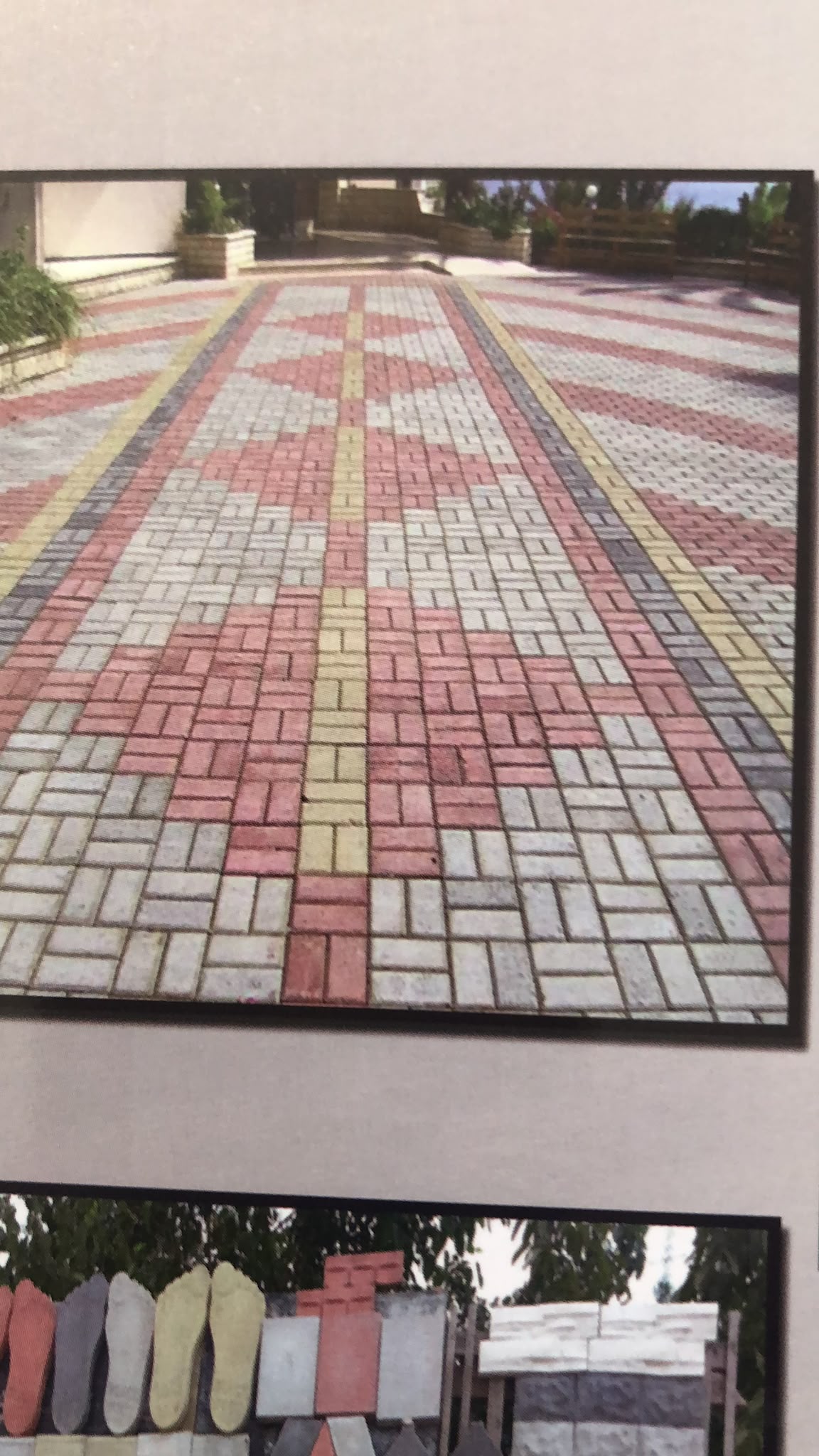 Karakaş Ticaret dekoratif kilitli parke taşı katalog sayfası, geometrik desen örnekleri